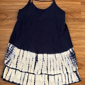 Shibori Spaghetti Strap Short Dress Summer Dresses